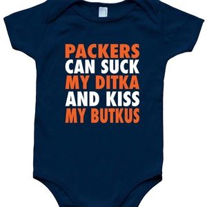 Mike Ditka Dick Butkus Chicago Bears Baby Onesie